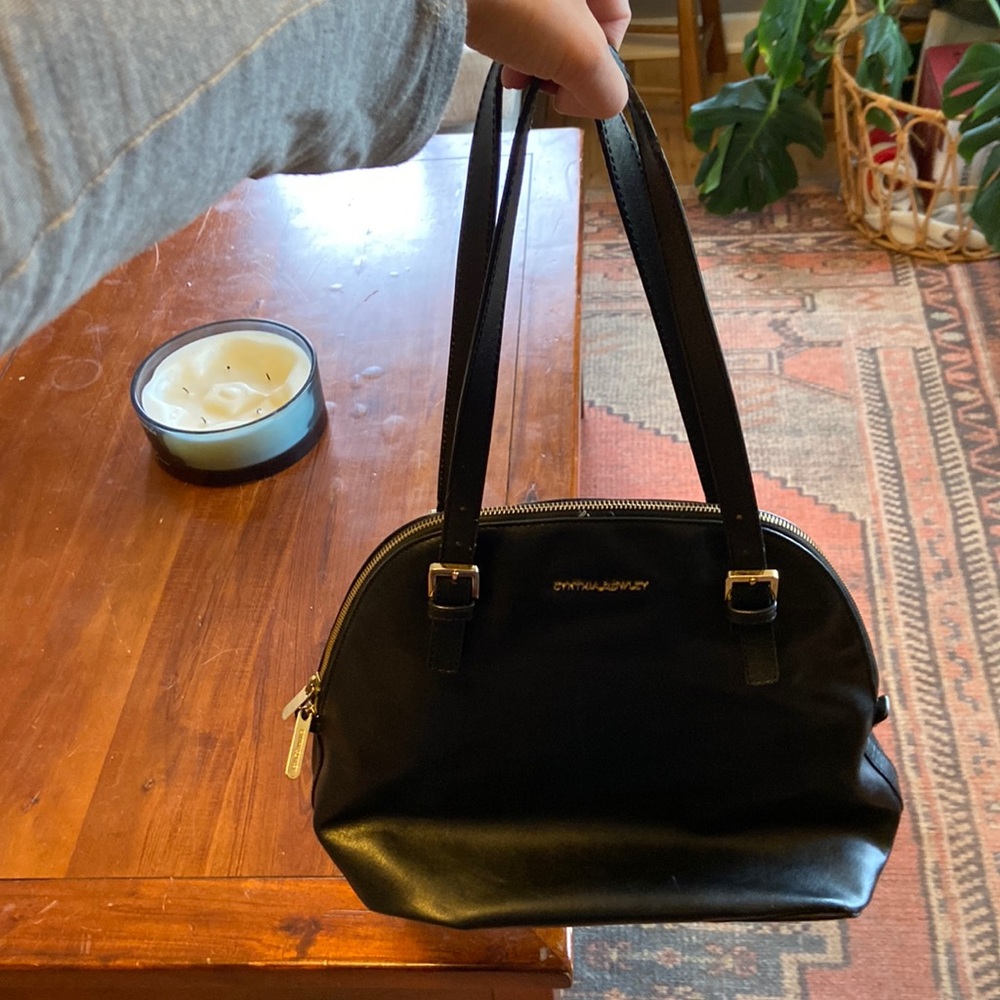 Cynthia Rowley Black Leather Purse